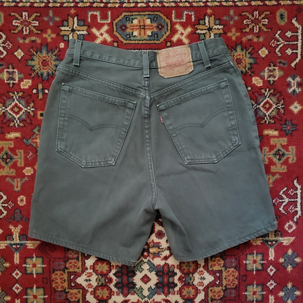 ❤ VINTAGE | 501s Levi's Deep Green Denim Shorts - Made in the USA 1990s